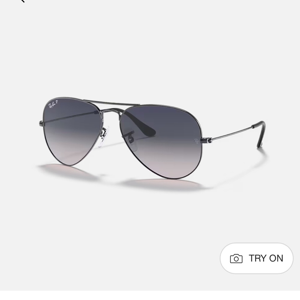 Ray-Ban RB3025 Aviator Gradient Gray Sunglasses with case
